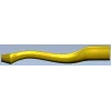 S-shaped baluster STL 3D model for CNC carving