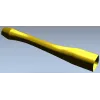 S-shaped baluster STL 3D model for CNC carving