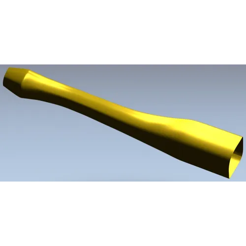 S-shaped baluster STL 3D model for CNC carving