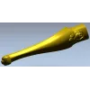 Кабриольная мебельная ножка с розой - STL модель для ЧПУ