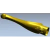 Кабриольная мебельная ножка с розой - STL модель для ЧПУ