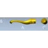 Кабриольная мебельная ножка с розой - STL модель для ЧПУ