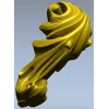 Резная завитка в стиле барокко - STL 3D модель для ЧПУ