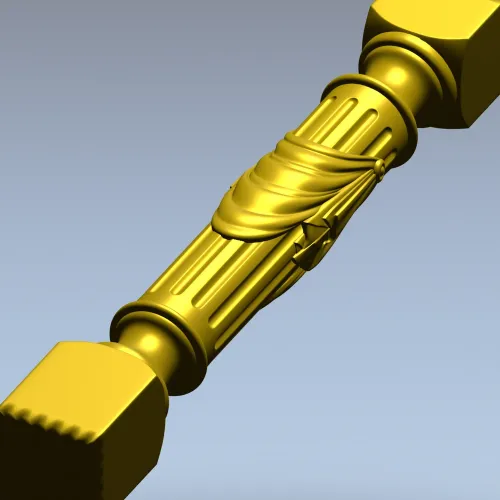 Regal Draped Baluster - STL 3D Model