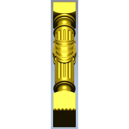 Regal Draped Baluster - STL 3D Model