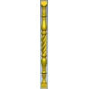 Spiral turned baluster - STL 3D model for CNC milling