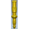 Daisy Acanthus Baluster - STL 3D model for CNC