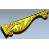 Резной кронштейн в классическом стиле - STL для ЧПУ