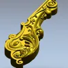 Акантовая накладка STL для ЧПУ - декоративный вертикальный элемент
