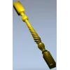 Baroque Rope Baluster STL for CNC milling