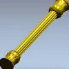Балясина с каннелюрами и акантовыми навершиями - STL для ЧПУ