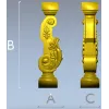 Балясина в стиле классика - 3D модель STL для ЧПУ