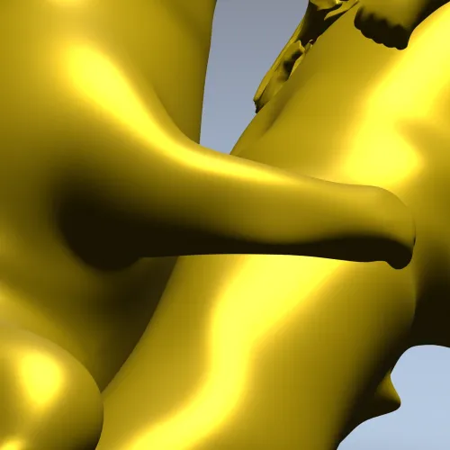 Балясина "Лесное Объятие" - медведи и листва, 3D модель STL для ЧПУ