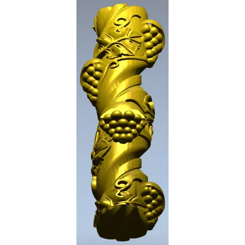 Балясина "Виноградная спираль" - stl модель для ЧПУ