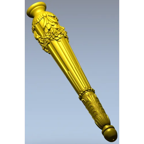 Ornate Classical Baluster Leg - STL 3D Model for CNC