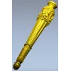 Ornate Classical Baluster Leg - STL 3D Model for CNC