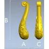 Балясина-ножка "Венеция" - 3D модель STL для ЧПУ