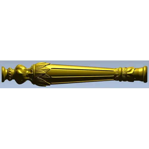 Regal Acanthus - detailed STL 3D model for CNC baluster milling
