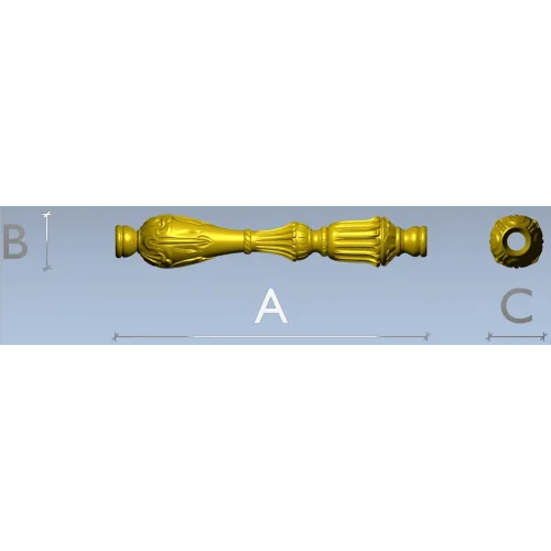 Балясина "Византия" - stl модель для ЧПУ, 3D модель STL для фрезера