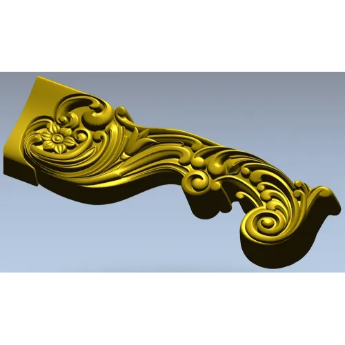 Резная ножка в стиле рококо - 3D модель STL для ЧПУ