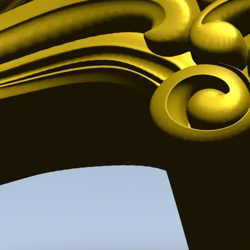 Резная ножка в стиле рококо - 3D модель STL для ЧПУ