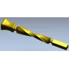 Twisted Decorative Baluster STL for CNC