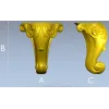 Ренессансная мебельная ножка - STL для ЧПУ