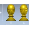 Балясина-навершие "Флорентийская" - 3D модель STL для ЧПУ
