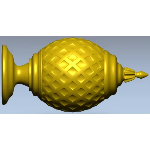 Навершие "Ананас" - 3D STL модель для ЧПУ