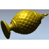 Навершие "Ананас" - 3D STL модель для ЧПУ