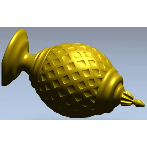 Навершие "Ананас" - 3D STL модель для ЧПУ