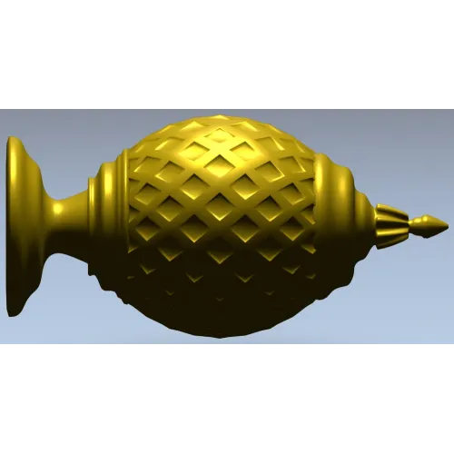 Навершие "Ананас" - 3D STL модель для ЧПУ