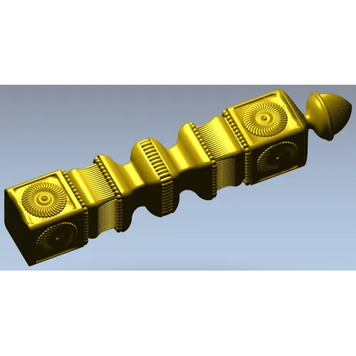 Rosette Acorn Baluster - STL 3D model for CNC