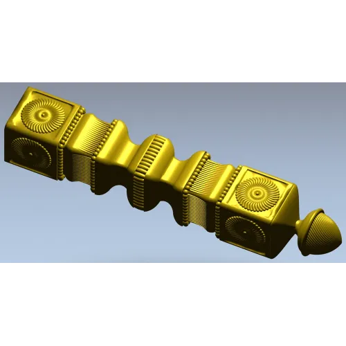 Rosette Acorn Baluster - STL 3D model for CNC