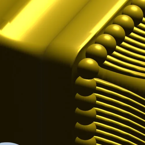 Rosette Acorn Baluster - STL 3D model for CNC