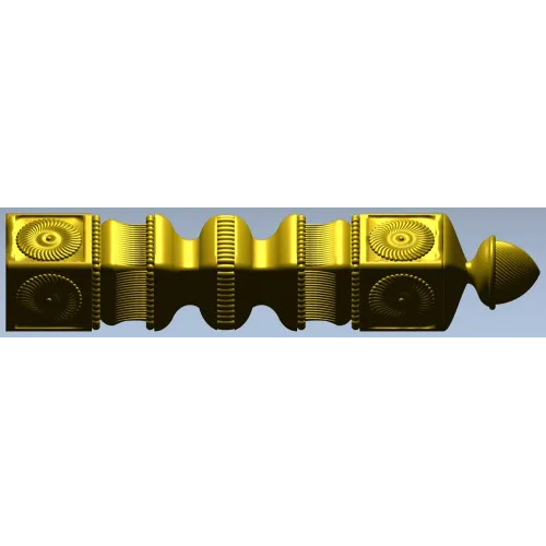 Rosette Acorn Baluster - STL 3D model for CNC