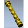 Twisted Barley-Sugar Baluster STL for CNC