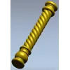 Twisted Barley-Sugar Baluster STL for CNC