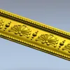 Фриз Ракушка - багетная 3D модель STL для ЧПУ