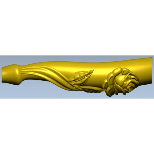 Балясина "Роза вьющаяся" - 3D модель STL для ЧПУ