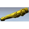 Балясина "Роза вьющаяся" - 3D модель STL для ЧПУ
