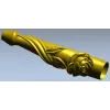 Балясина "Роза вьющаяся" - 3D модель STL для ЧПУ