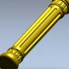 Классическая балясина с акантовыми элементами - 3D модель STL для ЧПУ