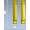 Классическая балясина с акантовыми элементами - 3D модель STL для ЧПУ