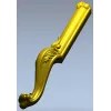 Кабриольная мебельная ножка с акантом - 3D модель STL для ЧПУ