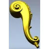 Serpentine Scroll Baluster STL 3D model for CNC router