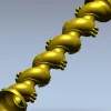 Балясина "Виноградная спираль" - 3D модель STL для ЧПУ