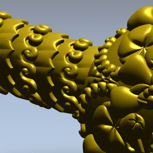 Балясина "Солнечный флорель" - 3D модель STL для ЧПУ