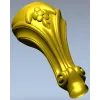 Декоративная мебельная ножка - stl модель для ЧПУ
