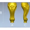 Декоративная мебельная ножка - stl модель для ЧПУ